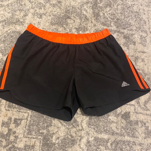 adidas Pants - WOMENS Adidas Black Orange Active Shorts 10
